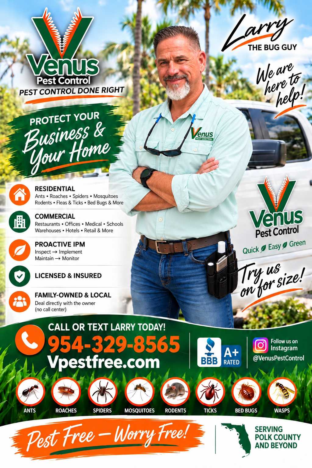 Venus Pest Control llc — Pest Control in Lakeland, FL