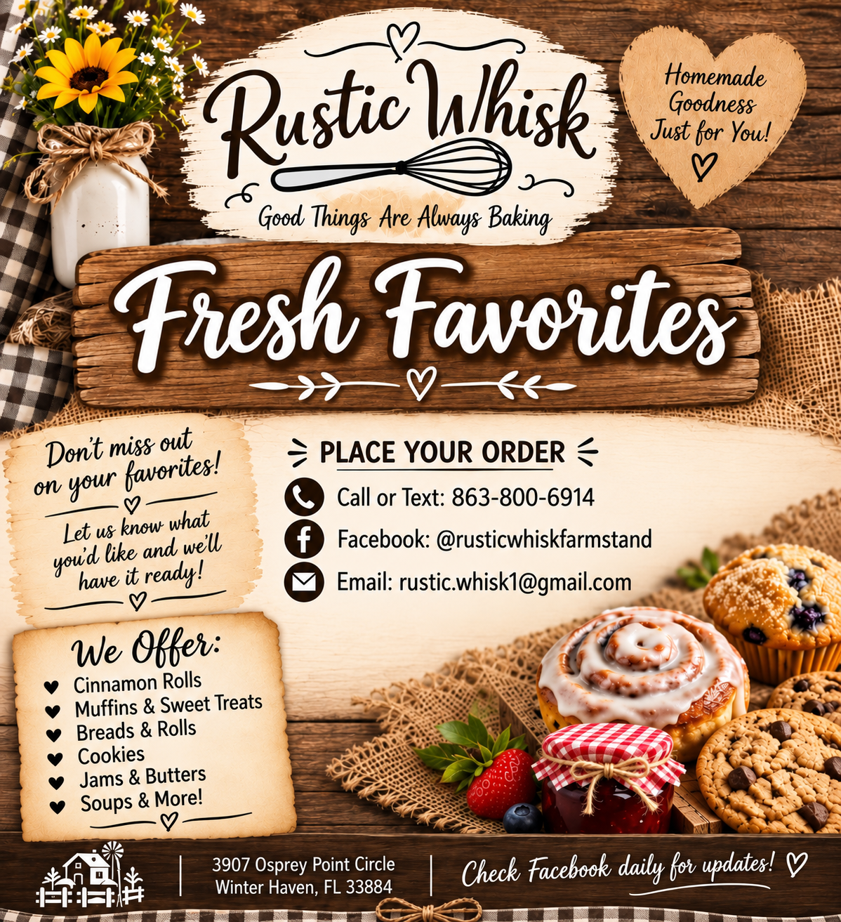 Rustic Whisk hero